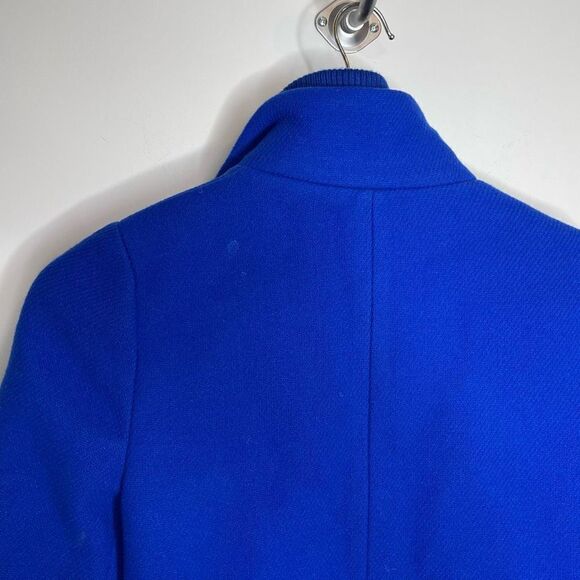 J Crew Stadium Lodge Italian Wool Pea Coat Cobalt Blue 2p H2770 Peacoat 2 petite - Picture 9 of 9